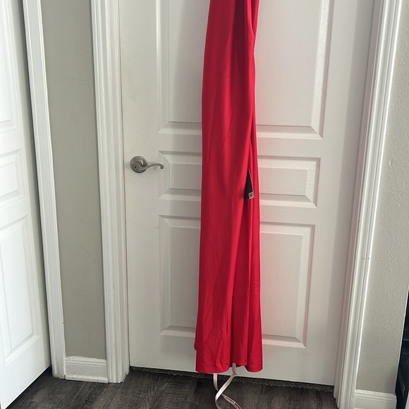 NWT HOUSE OF CB Zanab Satin Maxi Cocktail Dress Size L - Picture 5 of 10